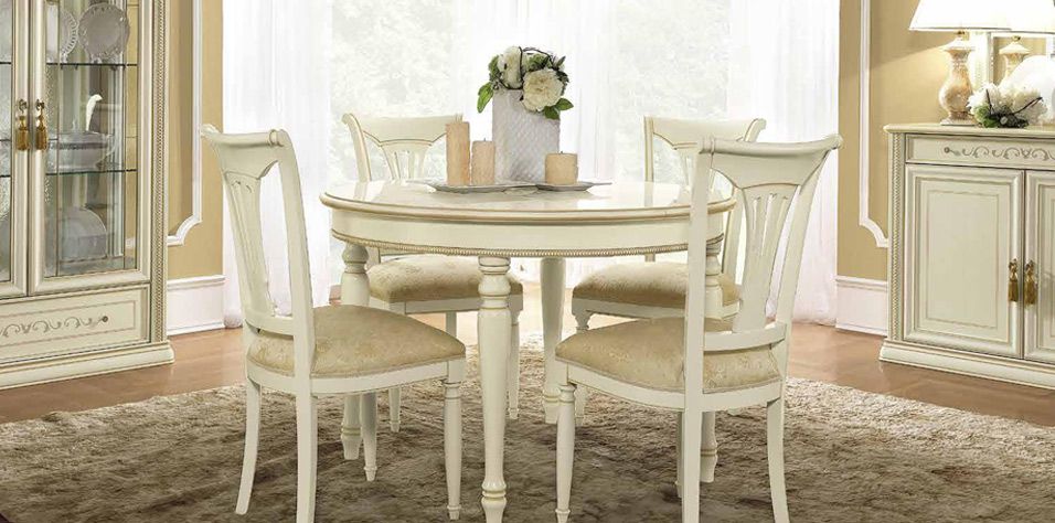 siena 4 seat round dining set